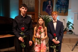 Absolventský koncert Kristýny Žvachtové, Pavla Peřiny a Tomáše Janouška