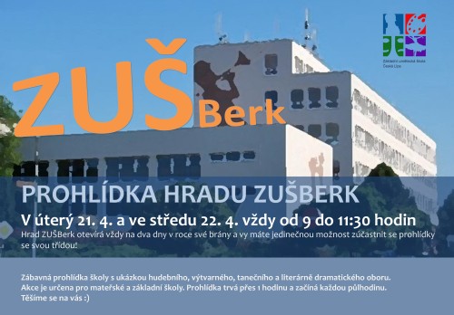 ZUŠBERK - zábavná prohlídka ZUŠ pro školy