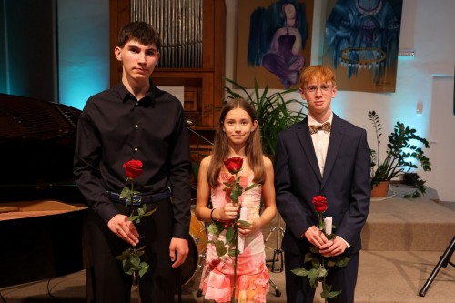 Absolventský koncert Kristýny Žvachtové, Pavla Peřiny a Tomáše Janouška