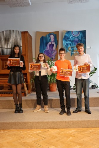 Školní kolo soutěže UR ZUŠ a MŠMT - Komorní hra s převahou dechů - vyhlášení