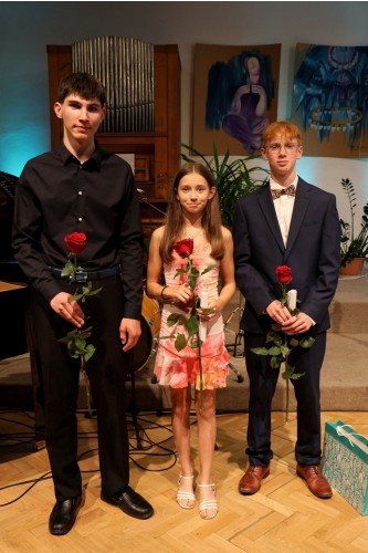 Absolventský koncert Kristýny Žvachtové, Pavla Peřiny a Tomáše Janouška