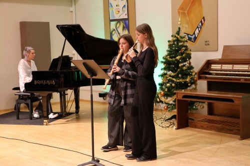 Vánoční koncert klavírní a varhanní třídy Jana Ševčíka a flétnové a klávesové třídy Zuzany Iljaševy