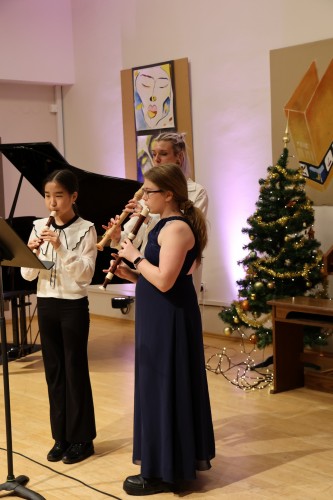 Vánoční koncert klavírní a varhanní třídy Jana Ševčíka a flétnové a klávesové třídy Zuzany Iljaševy
