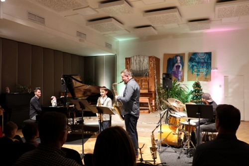 Vánoční koncert saxofonové a klarinetové třídy Josefa Pelze