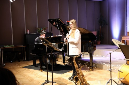 Vánoční koncert saxofonové a klarinetové třídy Josefa Pelze