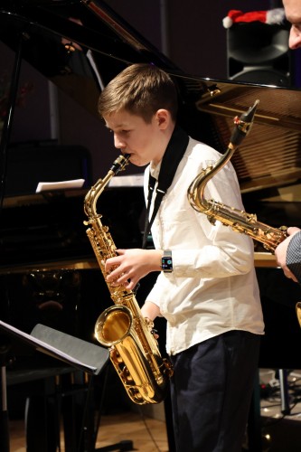 Vánoční koncert saxofonové a klarinetové třídy Josefa Pelze