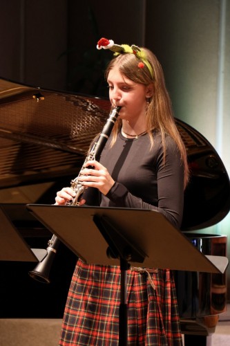Vánoční koncert saxofonové a klarinetové třídy Josefa Pelze