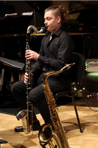 Vánoční koncert saxofonové a klarinetové třídy Josefa Pelze