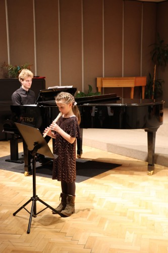 Vánoční koncert flétnové třídy Denisy Dohnalové
