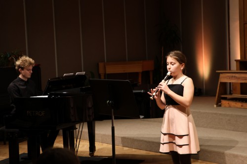 Vánoční koncert flétnové třídy Denisy Dohnalové