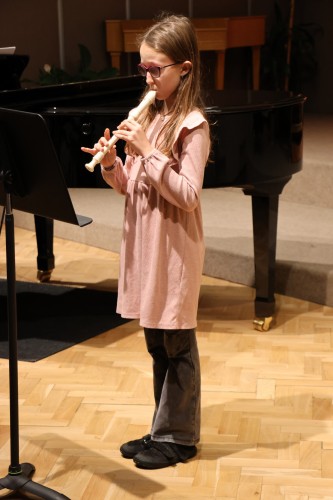 Vánoční koncert flétnové třídy Denisy Dohnalové
