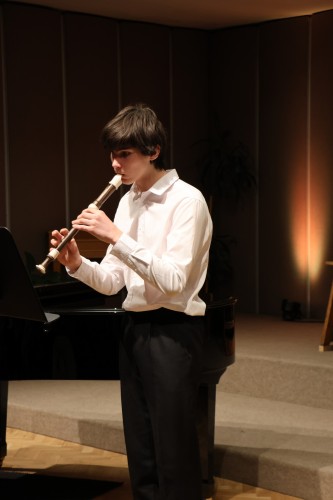 Vánoční koncert flétnové třídy Denisy Dohnalové