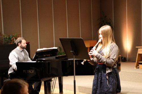 Vánoční koncert flétnové třídy Denisy Dohnalové