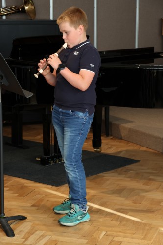 Koncert flétnové a klávesové třídy Zuzany Iljaševy a hornové třídy Štěpána Jasenovce