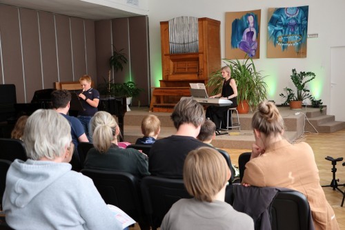 Koncert flétnové a klávesové třídy Zuzany Iljaševy a hornové třídy Štěpána Jasenovce