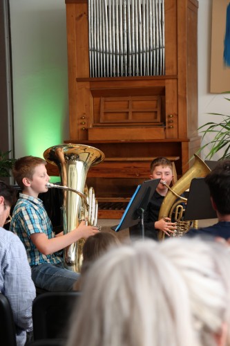 Koncert flétnové a klávesové třídy Zuzany Iljaševy a hornové třídy Štěpána Jasenovce