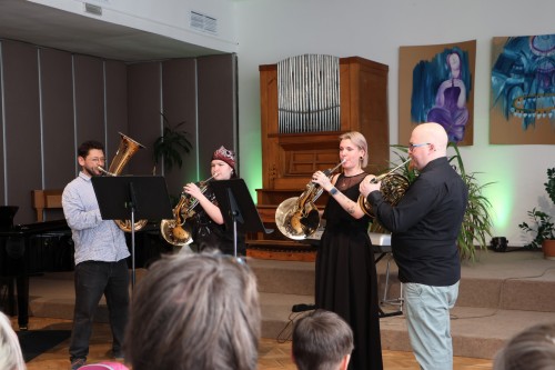 Koncert flétnové a klávesové třídy Zuzany Iljaševy a hornové třídy Štěpána Jasenovce