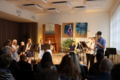 Koncert flétnové třídy Denisy Dohnalové a houslové třídy Jurije Horbačuka