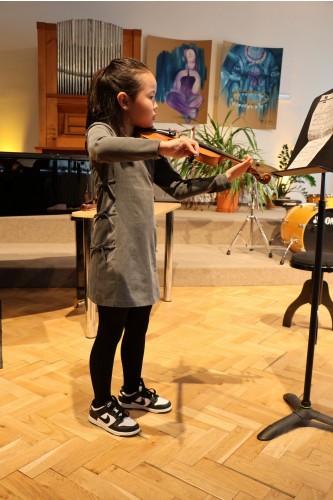 Koncert flétnové třídy Denisy Dohnalové a houslové třídy Jurije Horbačuka