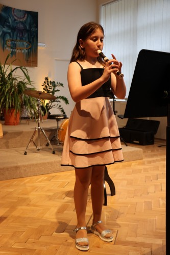 Koncert flétnové třídy Denisy Dohnalové a houslové třídy Jurije Horbačuka