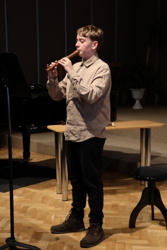 Koncert flétnové třídy Denisy Dohnalové a houslové třídy Jurije Horbačuka