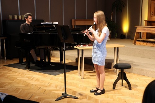 Koncert flétnové třídy Denisy Dohnalové a houslové třídy Jurije Horbačuka