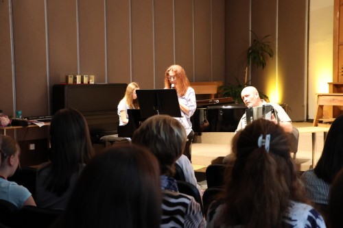 Koncert flétnové třídy Denisy Dohnalové a houslové třídy Jurije Horbačuka