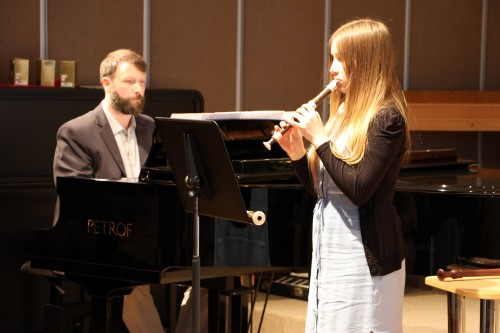 Koncert flétnové třídy Denisy Dohnalové a houslové třídy Jurije Horbačuka