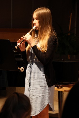 Koncert flétnové třídy Denisy Dohnalové a houslové třídy Jurije Horbačuka