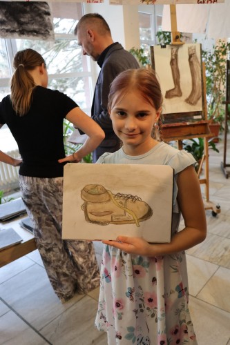 Vernisáž výstavy prací výtvarného ateliéru Lucie Medřické