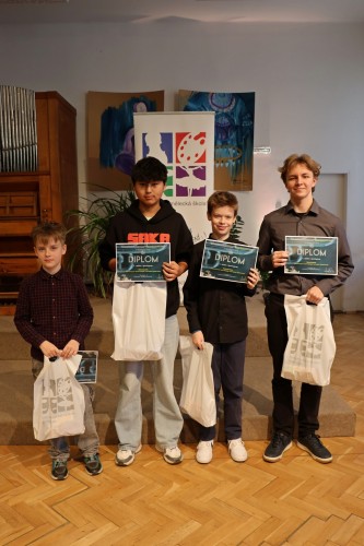 Okresní kolo soutěže UR ZUŠ a MŠMT - Komorní hra s převahou dech. nástrojů - vyhlášení