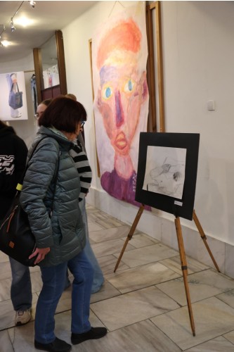 Vernisáž výstavy prací výtvarného ateliéru Lucie Medřické