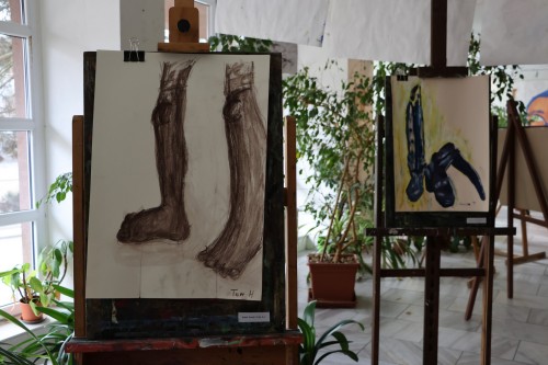 Vernisáž výstavy prací výtvarného ateliéru Lucie Medřické