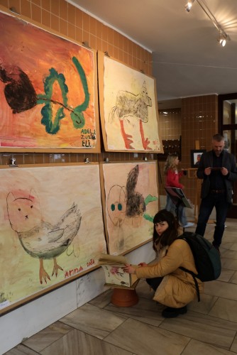 Vernisáž výstavy prací výtvarného ateliéru Lucie Medřické