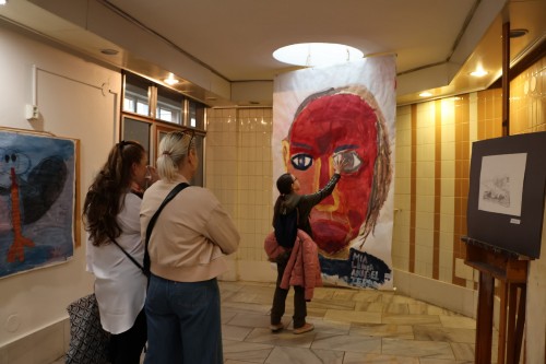 Vernisáž výstavy prací výtvarného ateliéru Lucie Medřické