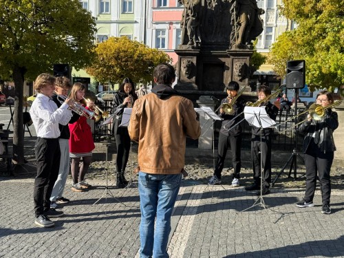 Vystoupení na vernisáži výstavy 100 let DK Jirásek