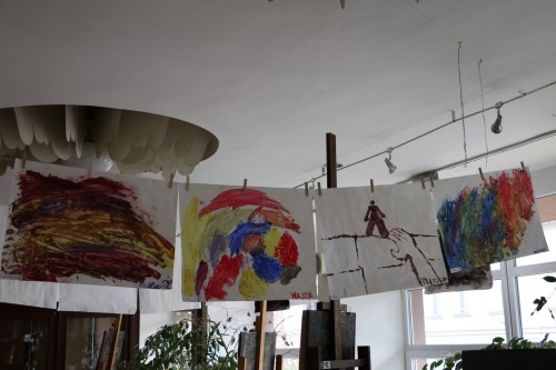 Vernisáž výstavy prací výtvarného ateliéru Lucie Medřické