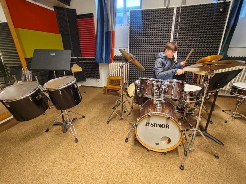 První zkouška spojeného orchestru - Rytíři talentu