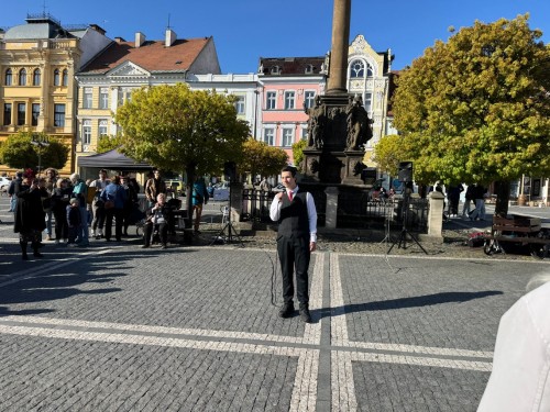Vystoupení na vernisáži výstavy 100 let DK Jirásek