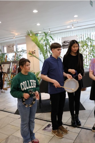 Vernisáž výstavy prací výtvarného ateliéru Lucie Medřické