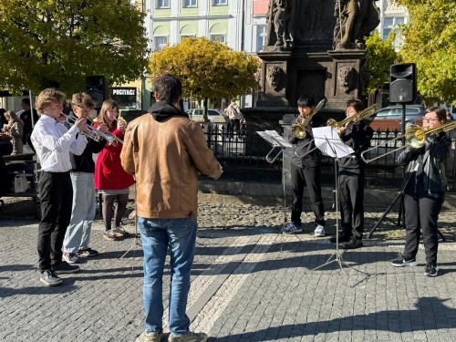 Vystoupení na vernisáži výstavy 100 let DK Jirásek