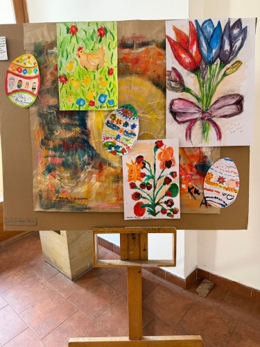 Velikonoční dekorace na radnici