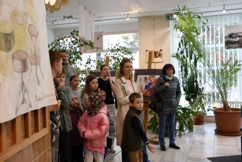 Vernisáž výstavy prací výtvarného ateliéru Lucie Medřické