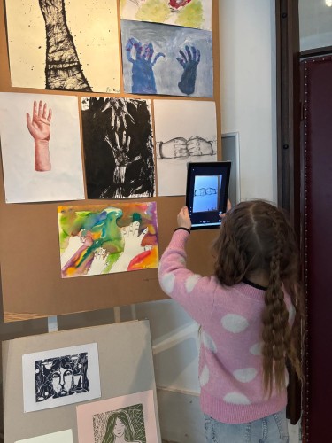 Návštěva ze ZŠ 28. října - foto p. učitelka 4.A