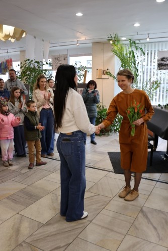 Vernisáž výstavy prací výtvarného ateliéru Lucie Medřické