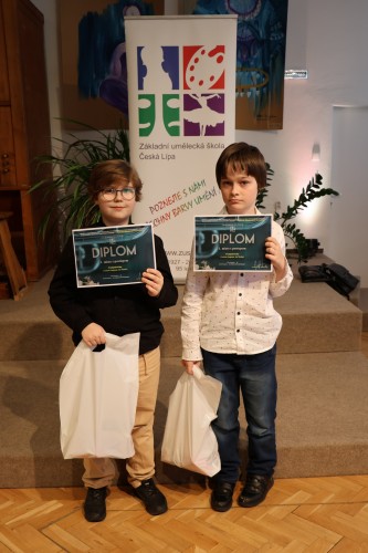 Okresní kolo soutěže UR ZUŠ a MŠMT - Komorní hra s převahou dech. nástrojů - vyhlášení