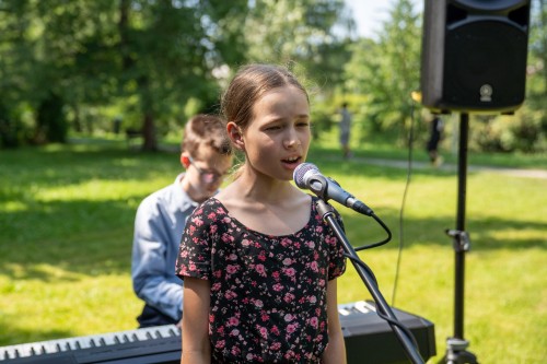 Vystoupení u busty Milady Horákové - foto Vít Černý