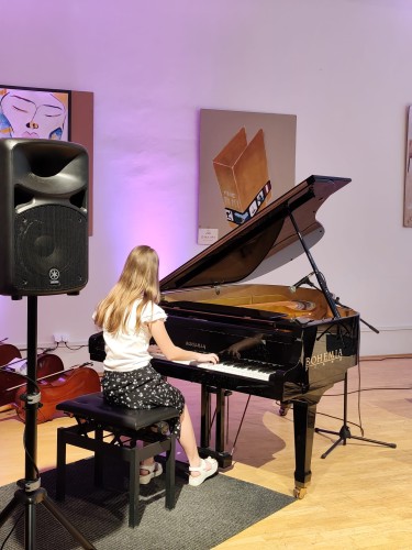 Koncert klavírní třídy J. Zlatušky a violoncellové a kytarové třídy A. Palduse