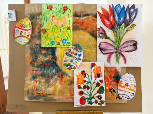 Velikonoční dekorace na radnici