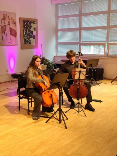 Koncert klavírní třídy J. Zlatušky a violoncellové a kytarové třídy A. Palduse